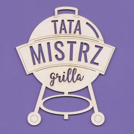 Tekturka Crafty Moly Napis G8 - Tata mistrz grilla